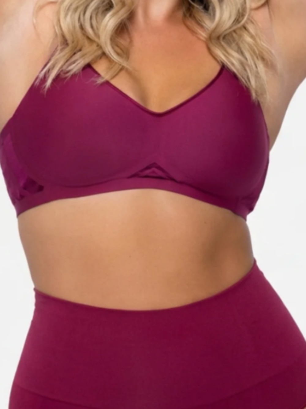 Pure Shape Bra from UnderOutfit 1277 NWT Medium Dark Cherry